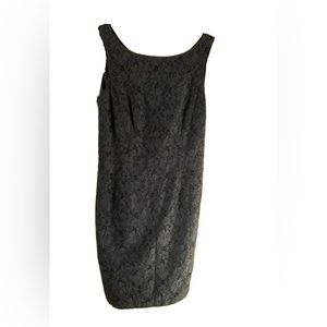NWT Banana Republic Women’s   Sleeveless Zipper Back Navy Black Lace Dress 6